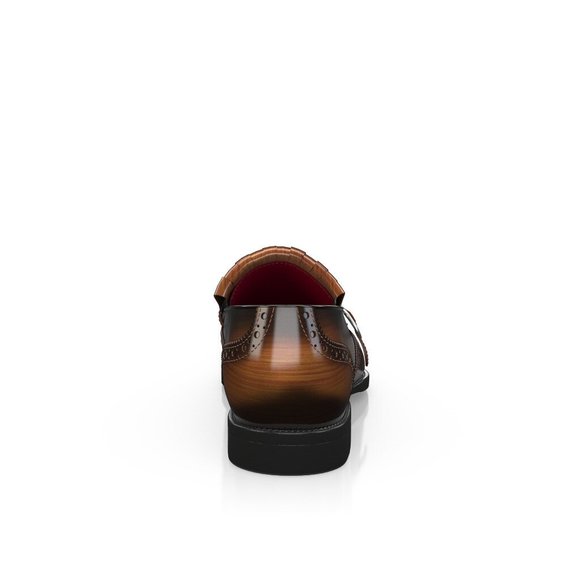 Bashwood Handmade Brown Leather Buckle Style Leather Loafers main image 5